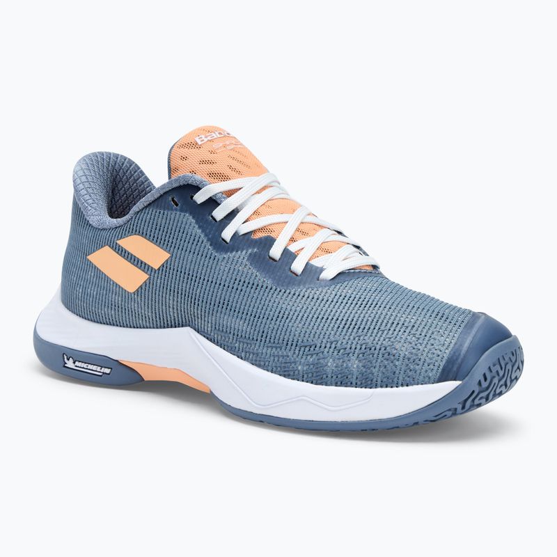 Scarpa da badminton da donna Babolat Shadow Spirit 2 grigio/corallo