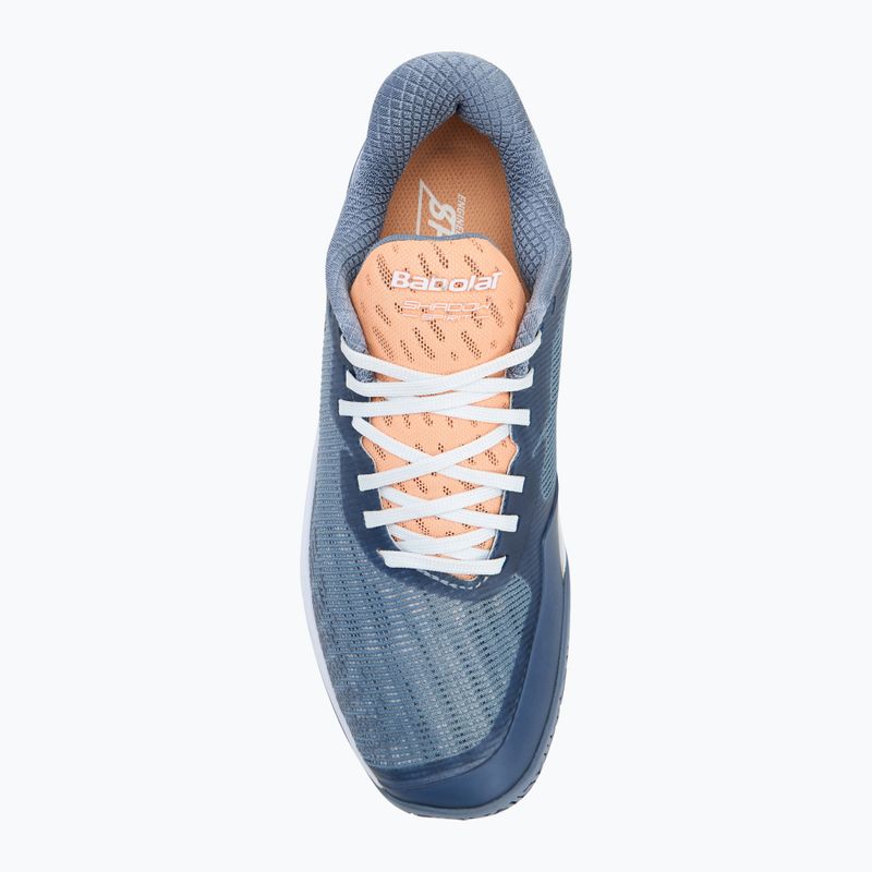 Scarpa da badminton da donna Babolat Shadow Spirit 2 grigio/corallo 5