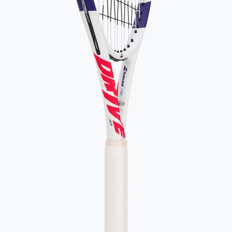 Racchetta da tennis Babolat Drive Junior 24 bianca per bambini 4