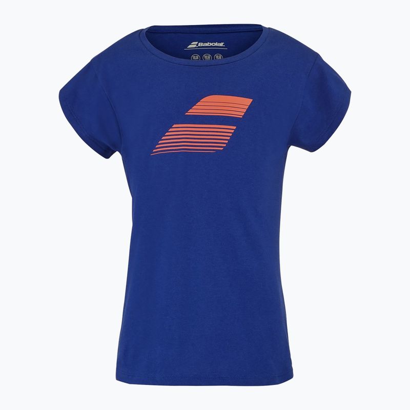 Maglietta Babolat Exercise Cotton Jr da bambino blu sodalite