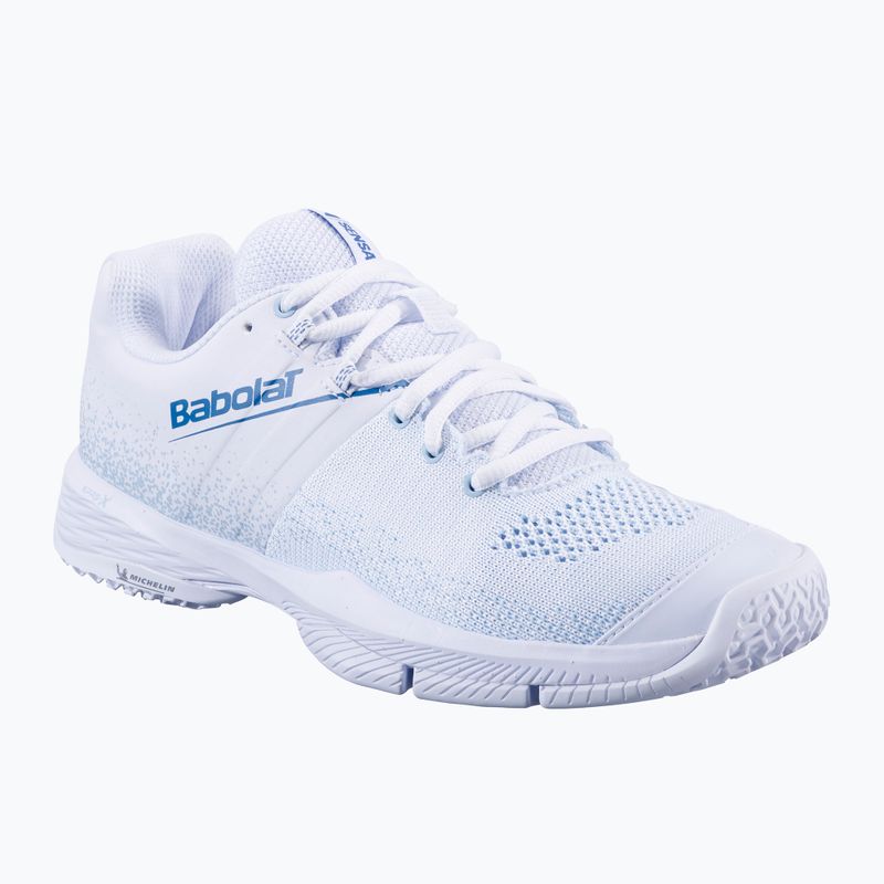Scarpe da paddle da donna Babolat Sensa W bianco/blu freddo
