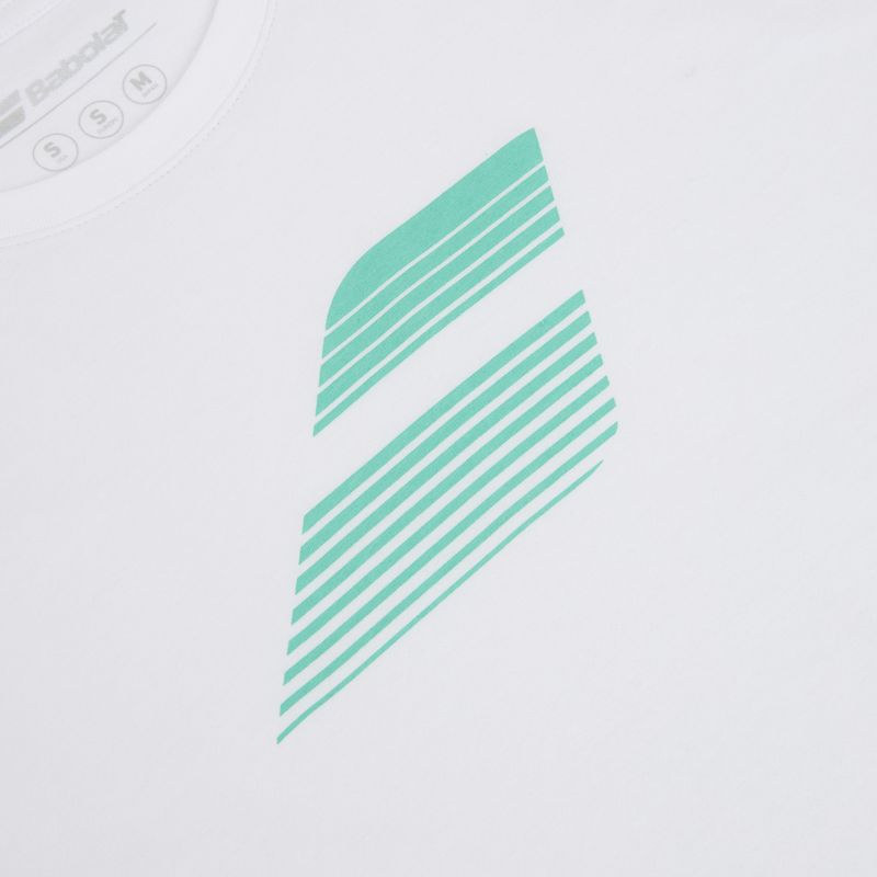 Maglietta Babolat Exercise Big Flag da uomo bianco/bianco 3