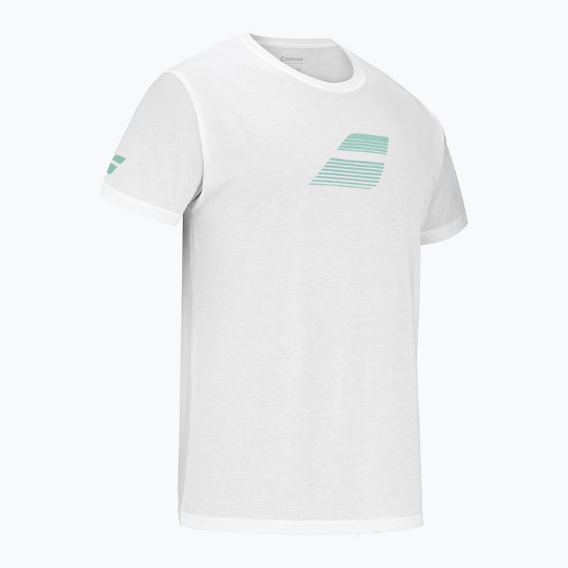 Maglietta Babolat Exercise Big Flag da uomo bianco/bianco 2
