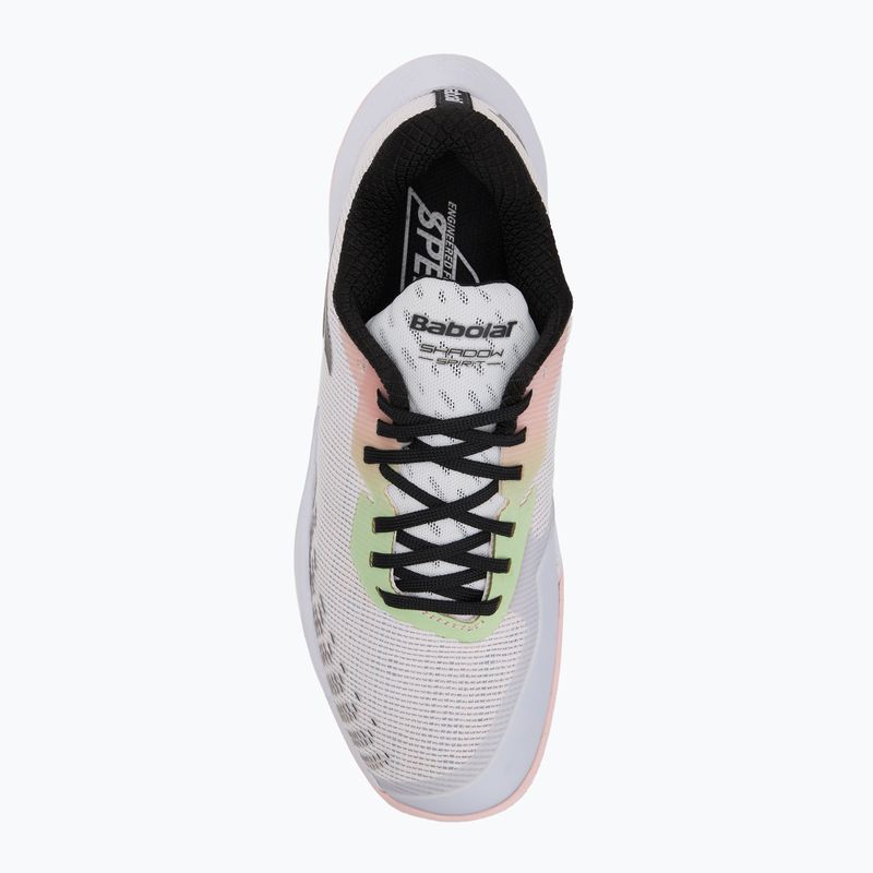 Scarpe da badminton Babolat Shadow Spirit 2 W white/white 5