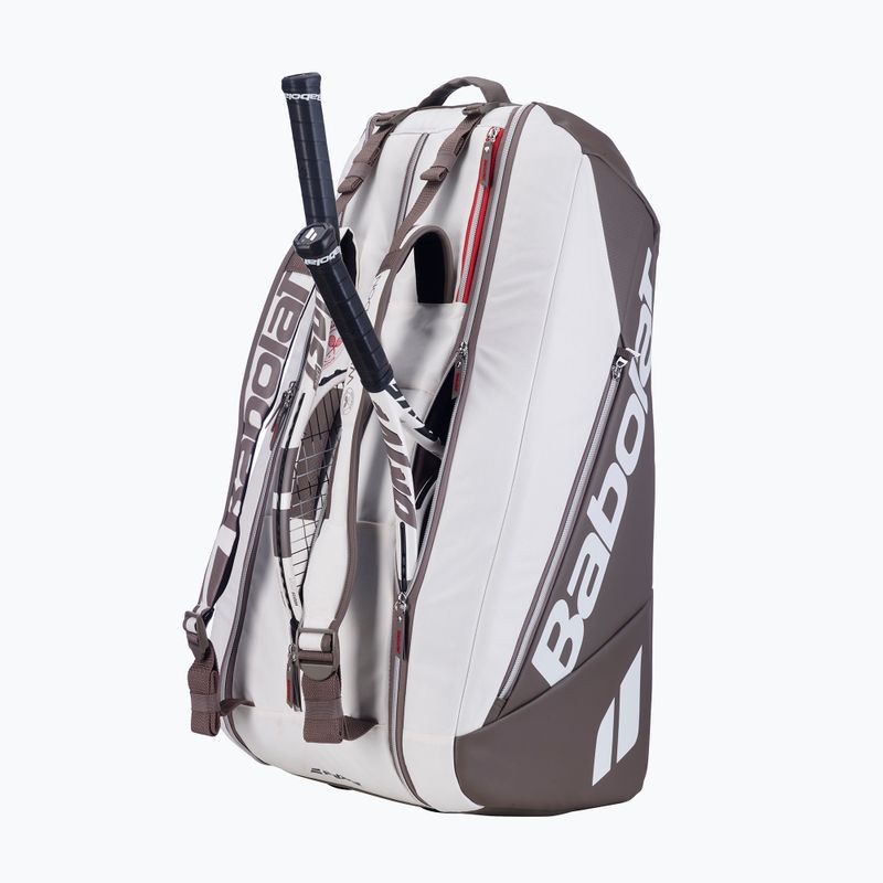 Borsa da tennis Babolat RH9 Pure Wimbledon 80 l white/dark beige 3