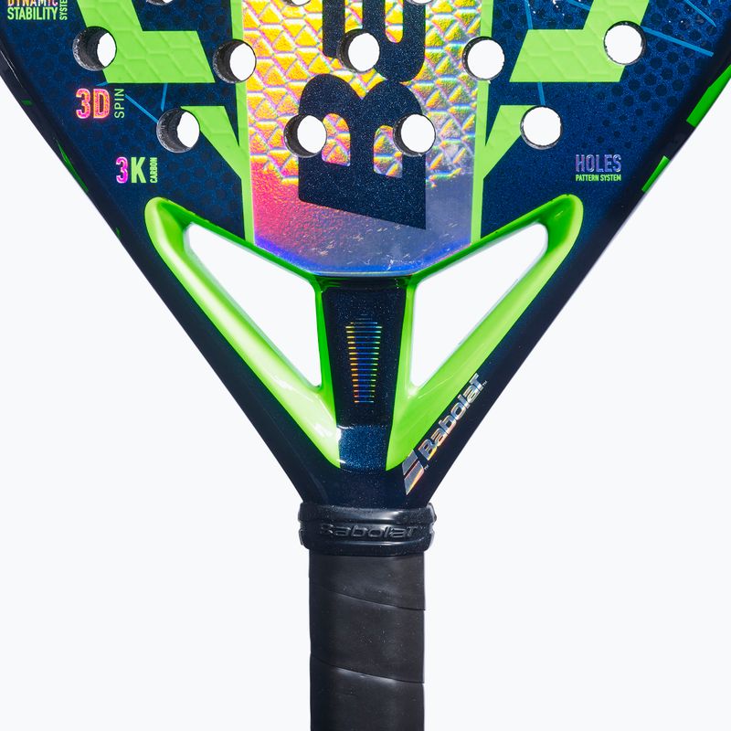 Racchetta da padel Babolat Viper Juan Lebron 3.0 FW blue depths/green flash 4