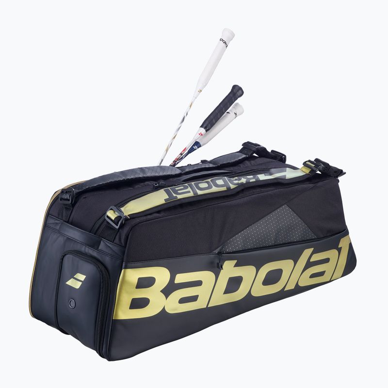 Borsa per badminton Babolat Cross Pro Bad 60 l black/gold 3