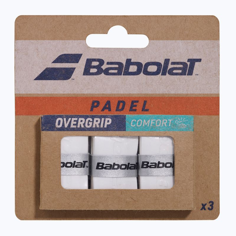 Manopole per padel Babolat Comfort Padel 3 pack white 3