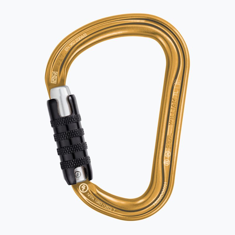 Moschettone Petzl William Ball-Lock gold 2