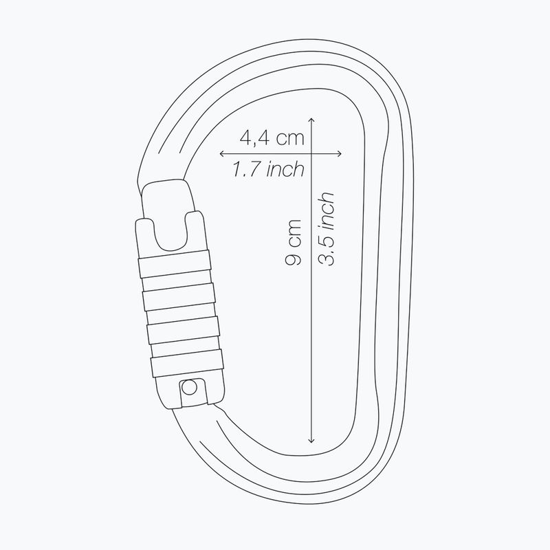 Moschettone Petzl Am'D Triact-Lock oro 2