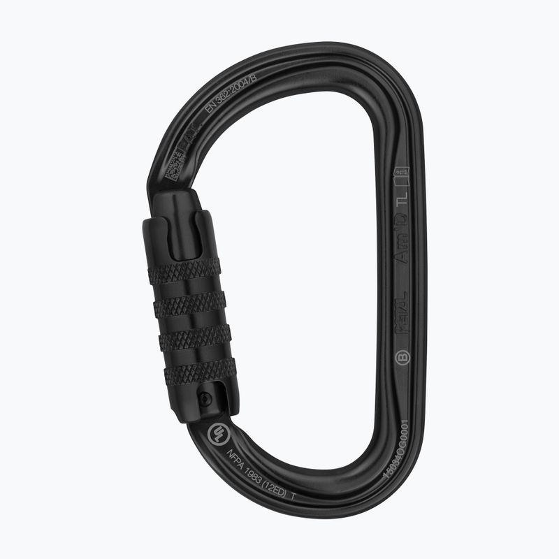 Moschettone da arrampicata Petzl Am'D Triact-Lock TLN nero