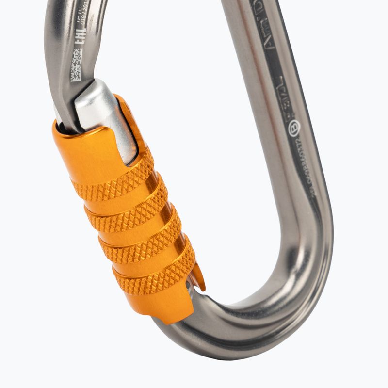 Moschettone da arrampicata Petzl Am'D Triact-Lock TL argento 3