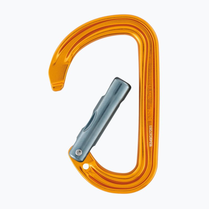 Moschettone da arrampicata Petzl Sm'D Wall arancione 2