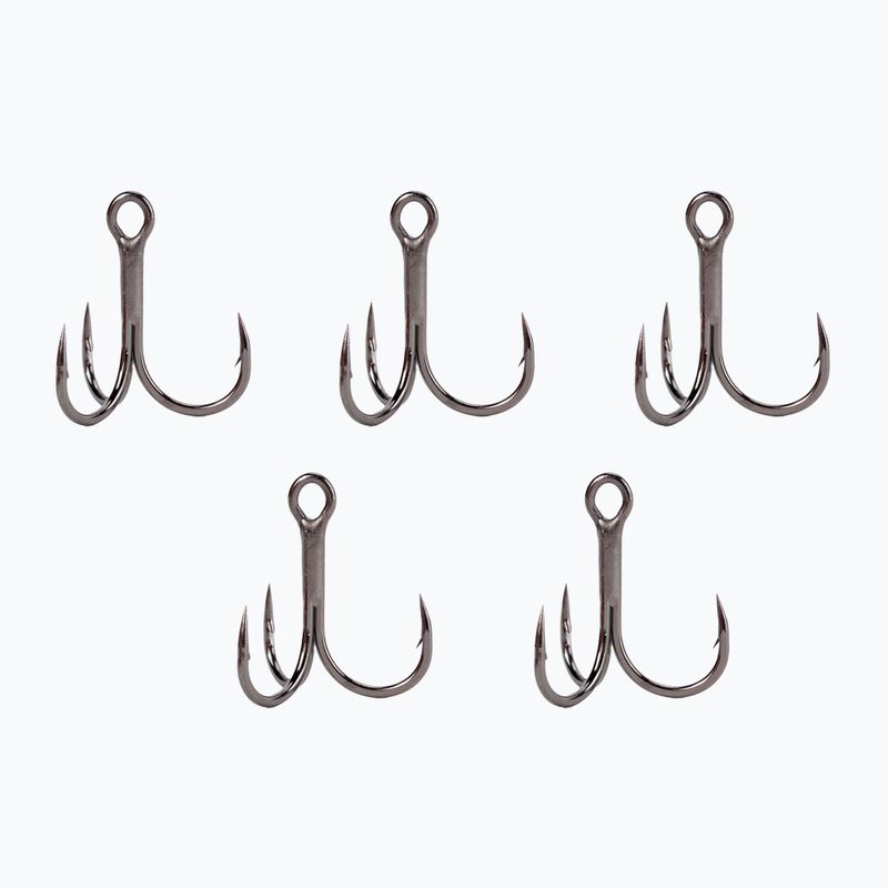 VMC Strong Inline Treble Tripla ancora da pesca 7547BN 5 pezzi nichel nero
