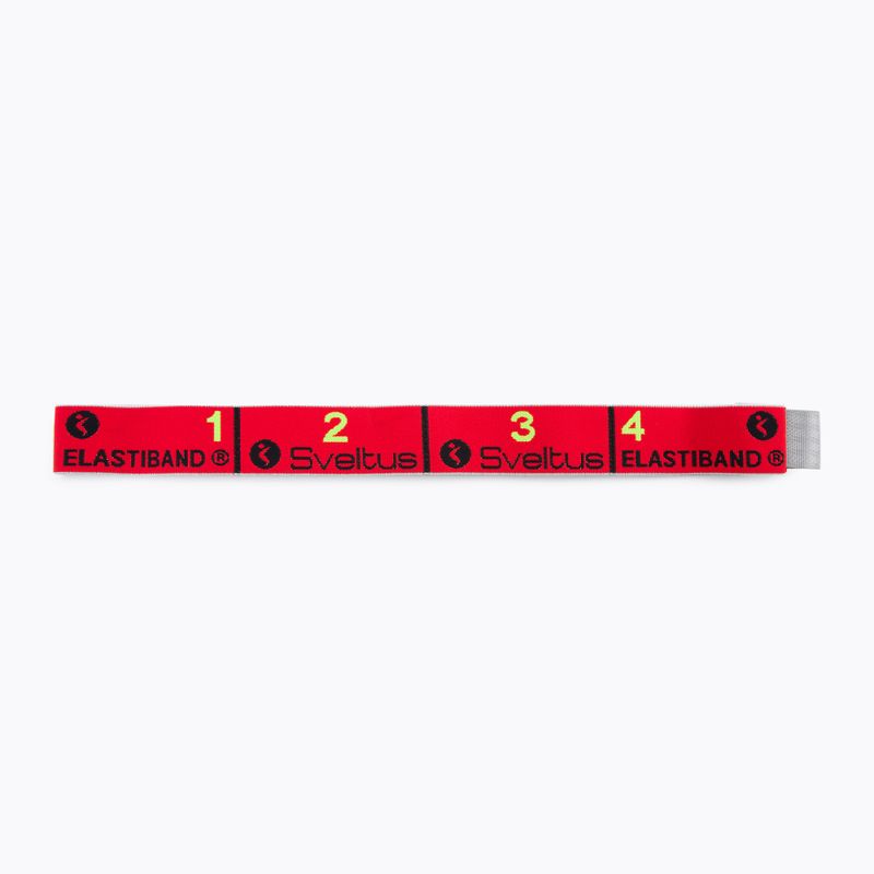 Sveltus Elastiband 3 strenghts exercise rubber nero e rosso 0001