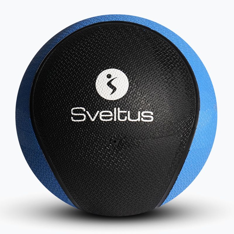 Palla medica Sveltus in gomma 2 kg blu/nero