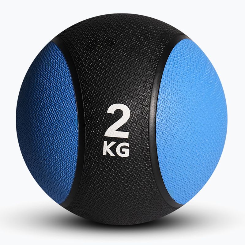Palla medica Sveltus in gomma 2 kg blu/nero 2