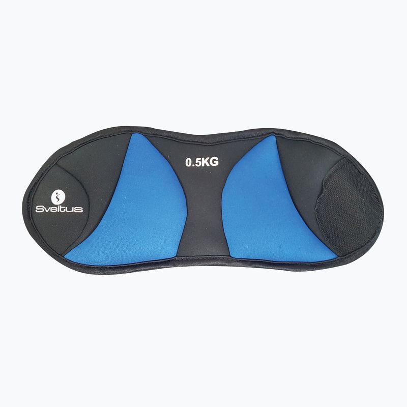 Polsino con peso alla caviglia Sveltus 2 x 500 g blu 2