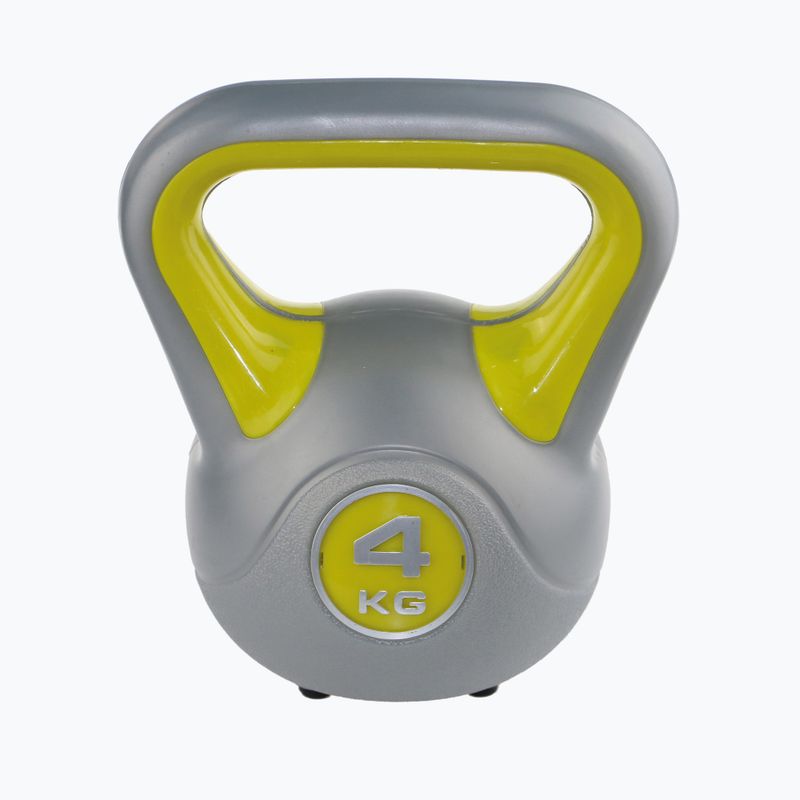 Kettlebell Sveltus Fit 4 kg grigio/giallo