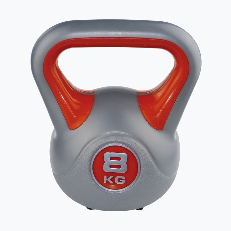 Kettlebell Sveltus Fit 8 kg grigio/rosso