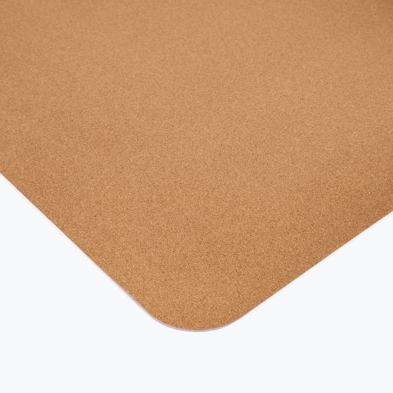 Sveltus Tappetino per esercizi di yoga in sughero naturale/lilla 4