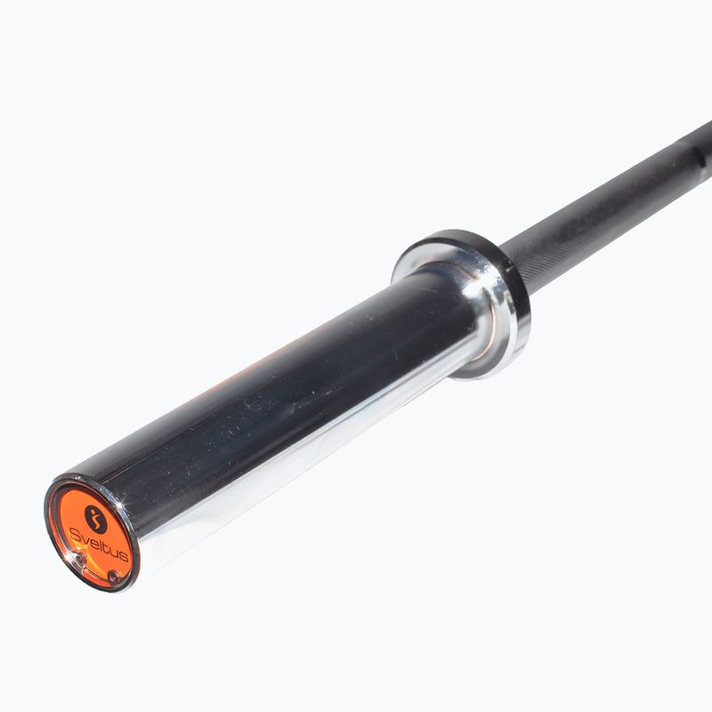 Sveltus Training Bar barra dritta + 2 collari a molla 175 cm cromo 4