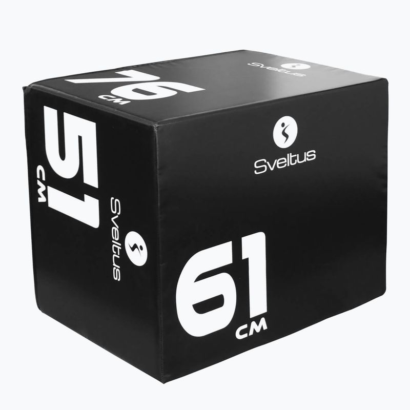Sveltus Soft Plyobox 3in1 foam plyometric box nero 4600