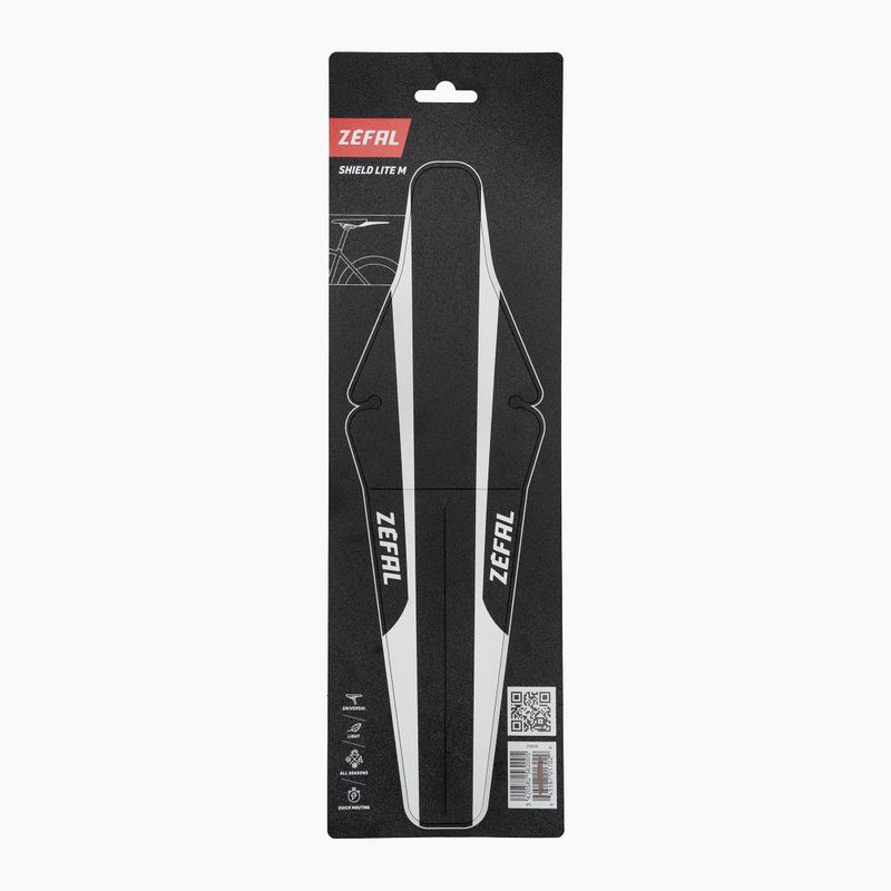 Parafango per bicicletta Zefal Shield Lite M bianco/nero