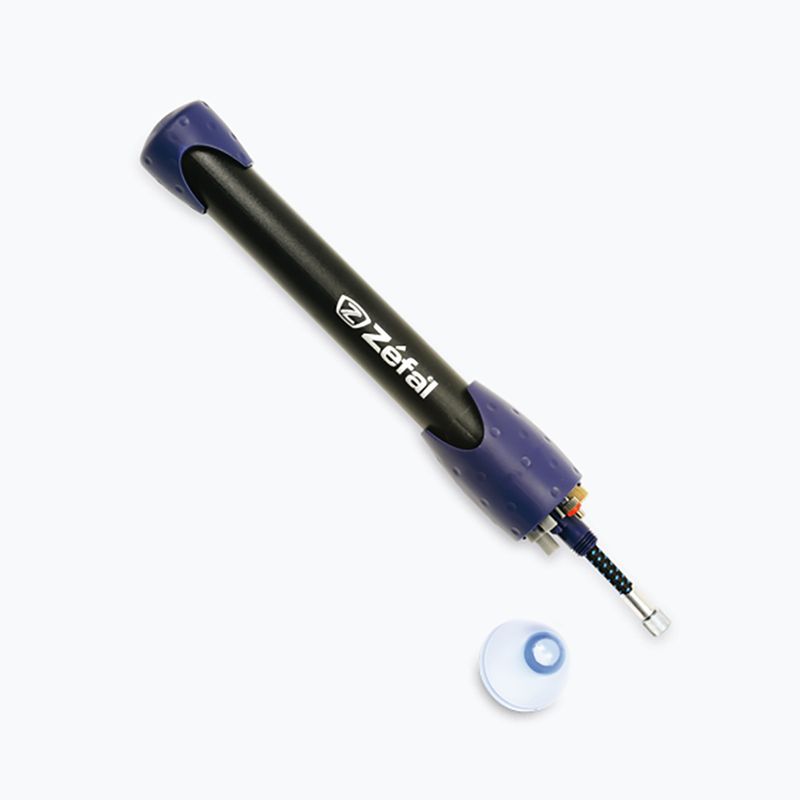 Pompa da bicicletta Zefal Max blu/nera 5