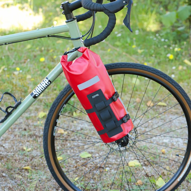 Borsa per forcella Zefal Z Adventure Fork Pack & Holder rosso 3