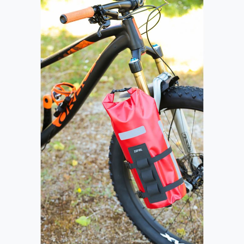 Borsa per forcella Zefal Z Adventure Fork Pack & Holder rosso 4