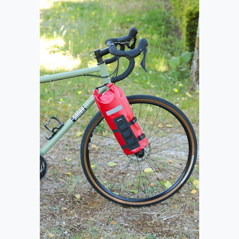 Borsa per forcella Zefal Z Adventure Fork Pack & Holder rosso 5