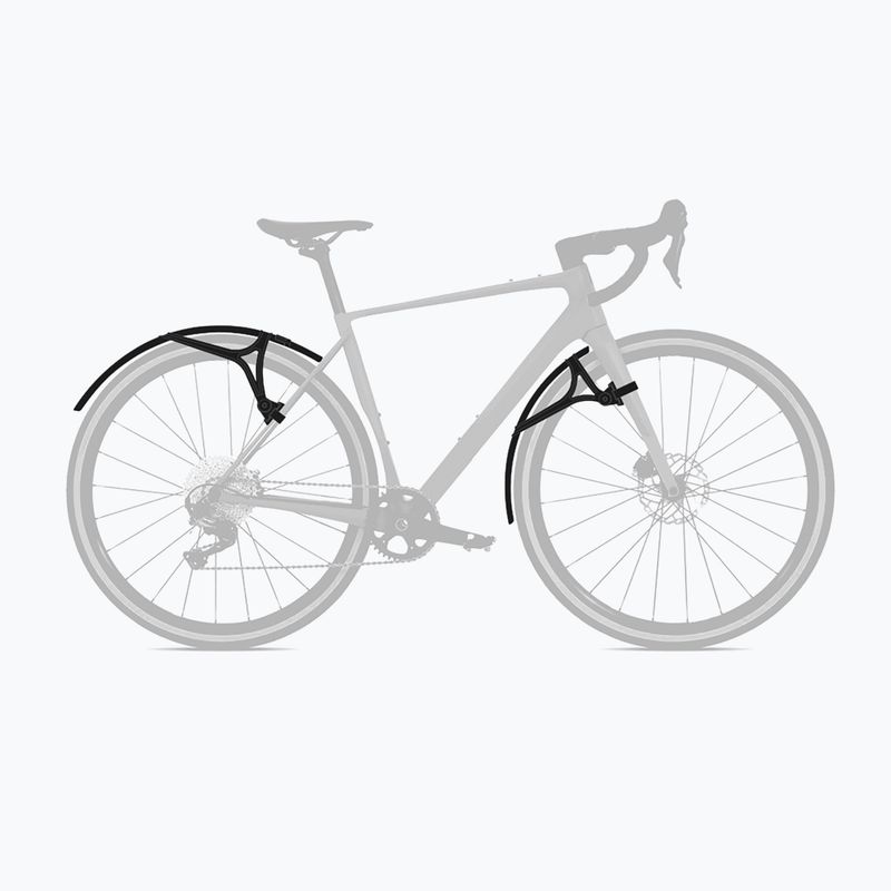 Set parafanghi bicicletta Zefal Shield G50 nero 8