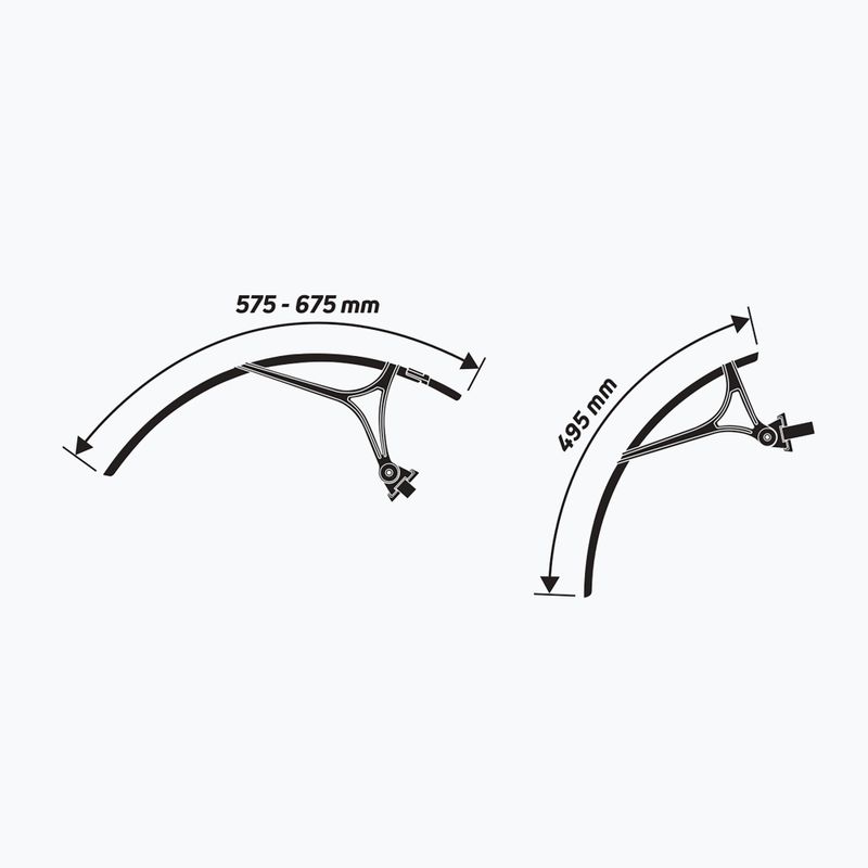 Set di parafanghi per bicicletta Zefal Shield R35 nero 7