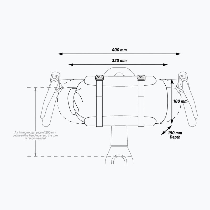 Zefal Z Adventure F10 nero/rosso Borsa da manubrio per bicicletta 6