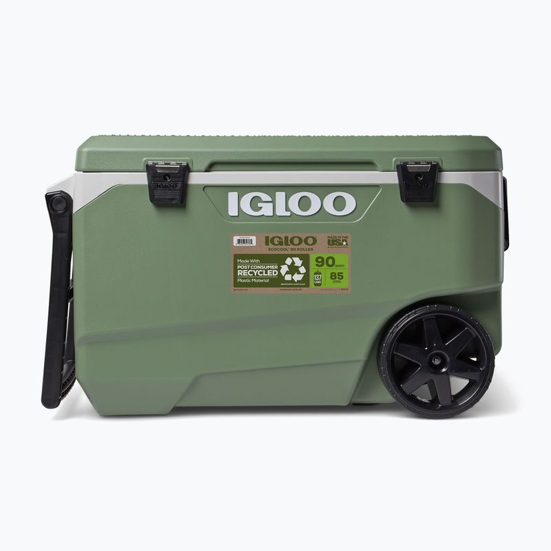 Igloo Ecocool Latitude 90 Qt Roller 85 l frigo vintage verde touring 2