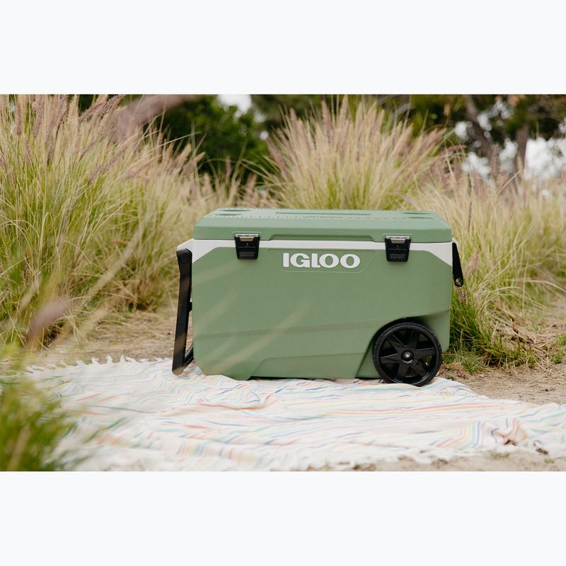 Igloo Ecocool Latitude 90 Qt Roller 85 l frigo vintage verde touring 9