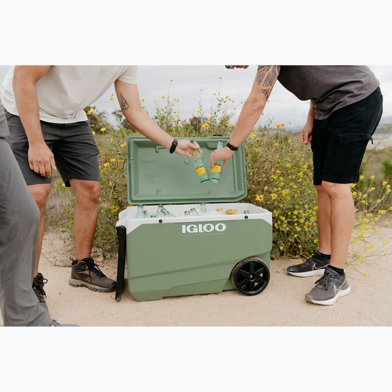 Igloo Ecocool Latitude 90 Qt Roller 85 l frigo vintage verde touring 11