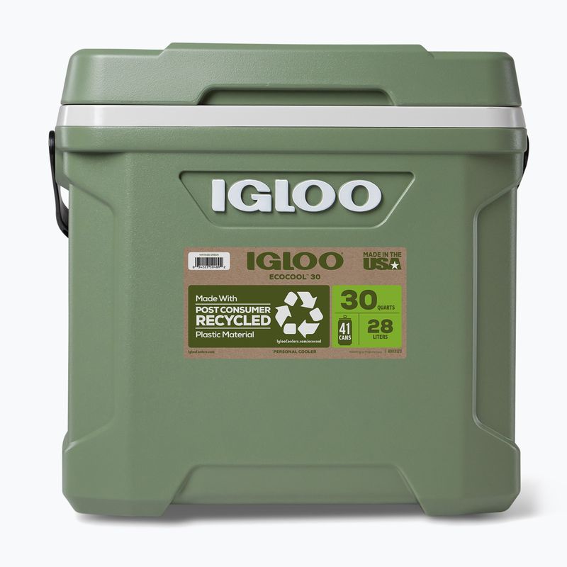 Frigorifero itinerante Igloo Ecocool Latitude 30 eco grigio/verde vintage/nero 5