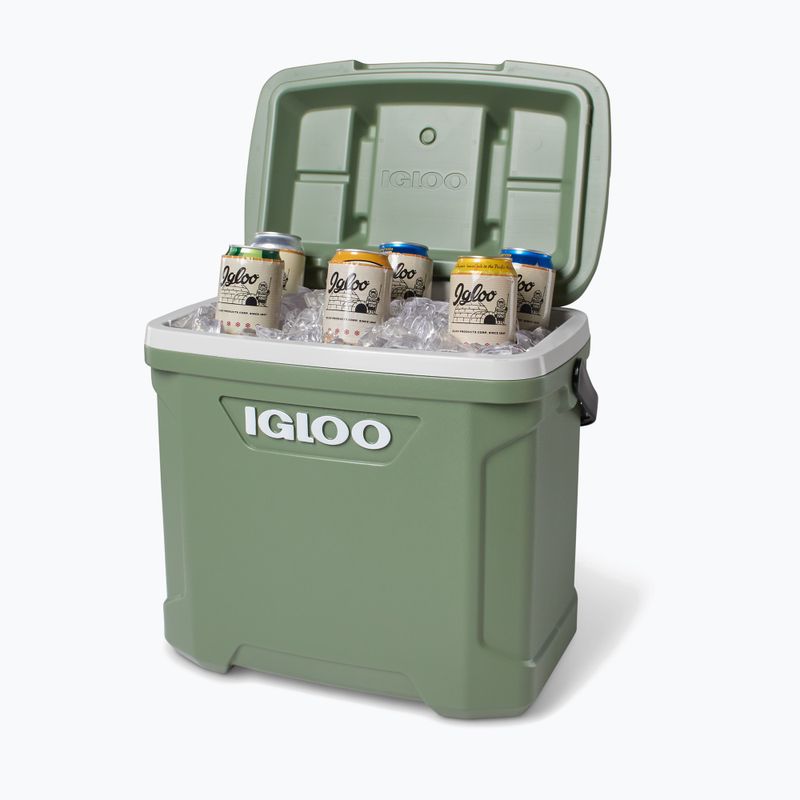 Frigorifero itinerante Igloo Ecocool Latitude 30 eco grigio/verde vintage/nero 6