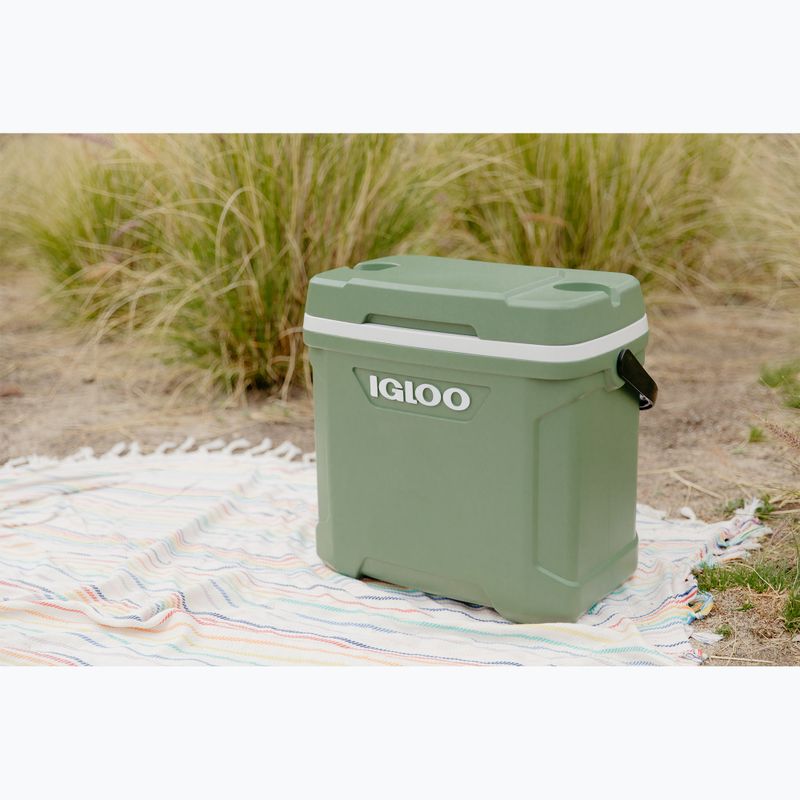 Frigorifero itinerante Igloo Ecocool Latitude 30 eco grigio/verde vintage/nero 7