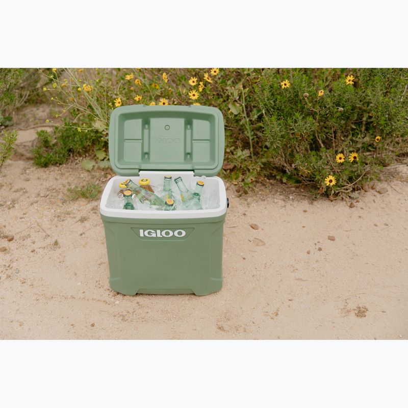 Frigorifero itinerante Igloo Ecocool Latitude 30 eco grigio/verde vintage/nero 8