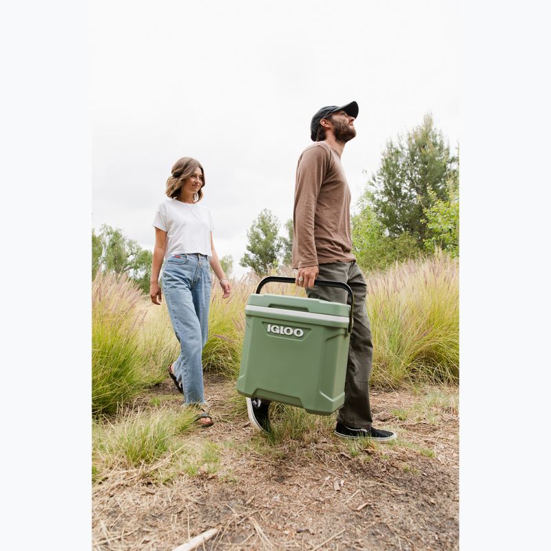 Frigorifero itinerante Igloo Ecocool Latitude 30 eco grigio/verde vintage/nero 9