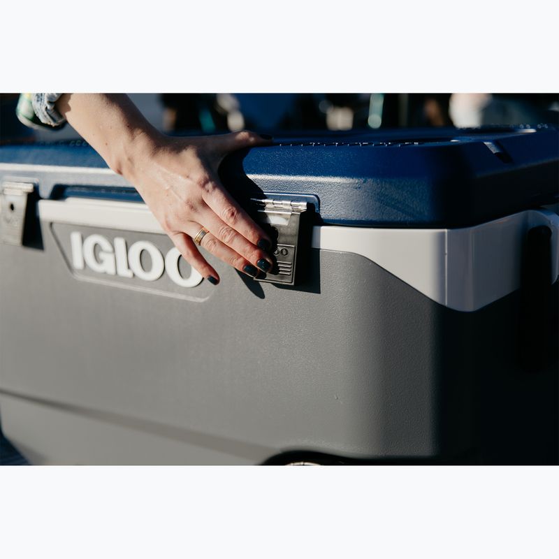 Igloo Maxcold Latitude 90 Qt Roller 85 l frigorifero da viaggio in carbonite/mare Egeo 14