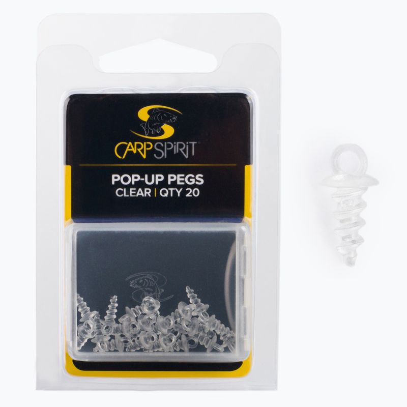 Viti per esche artificiali Carp Spirit Pop-Up Pegs trasparenti ACS010284