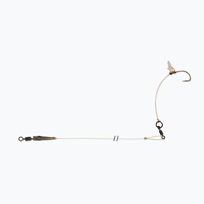 Carp Spirit Hinged Stiff Rig Barbed carp leader verde ACS340038