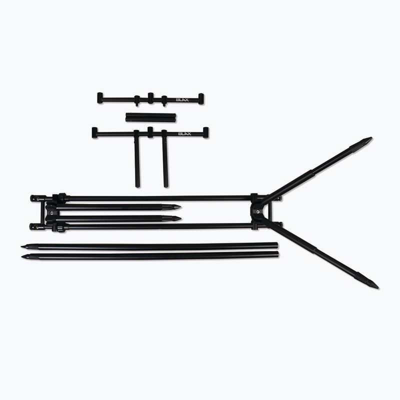 Carp Spirit Blax Rod Pod Portacanna completo nero ACS370090 2