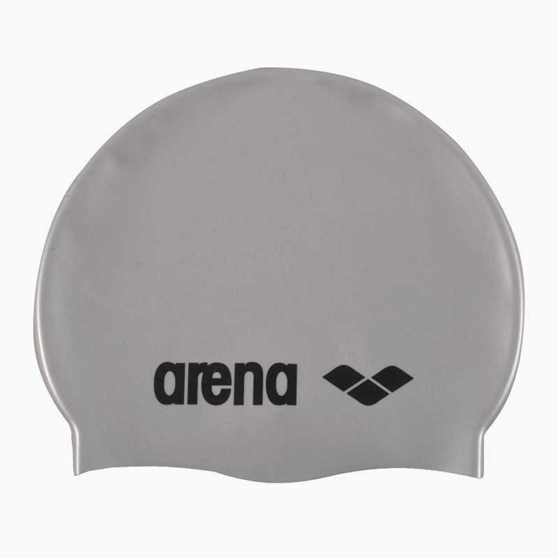 Cuffia da nuoto per bambini arena Classic Silicone Jr argento/nero 2