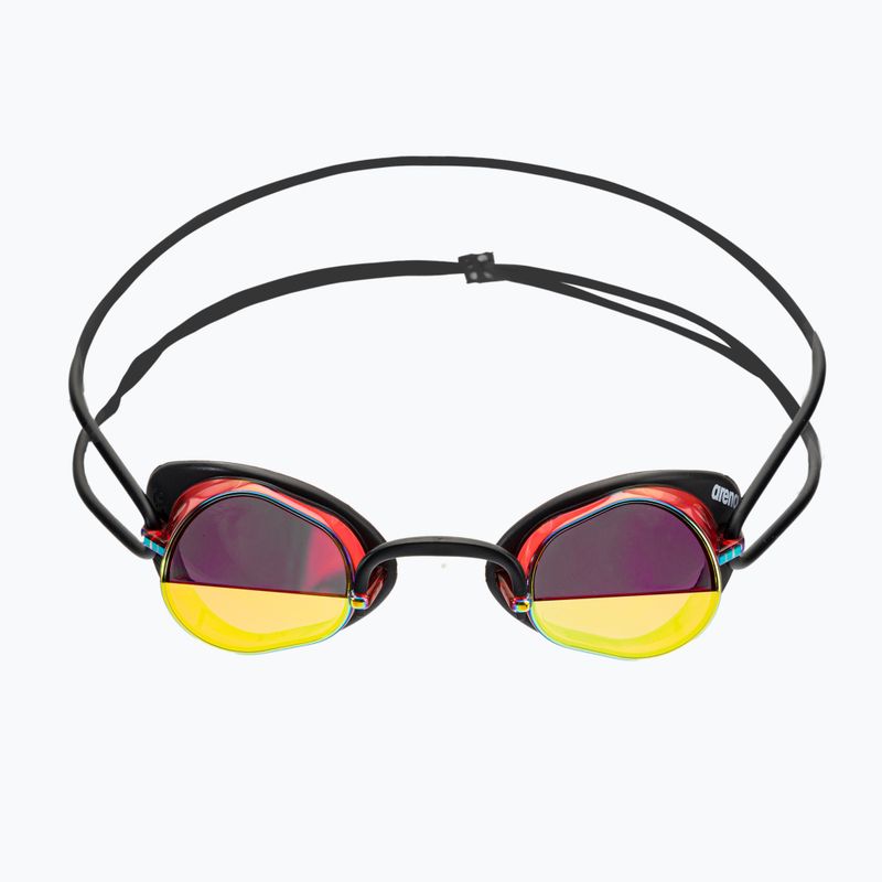 Occhialini da nuoto Arena Swedix Mirror rosso/giallo/nero 2