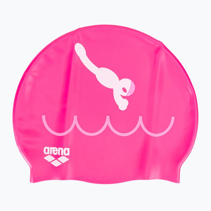 Cuffia per bambini arena Kun Cap dive/fuchsia